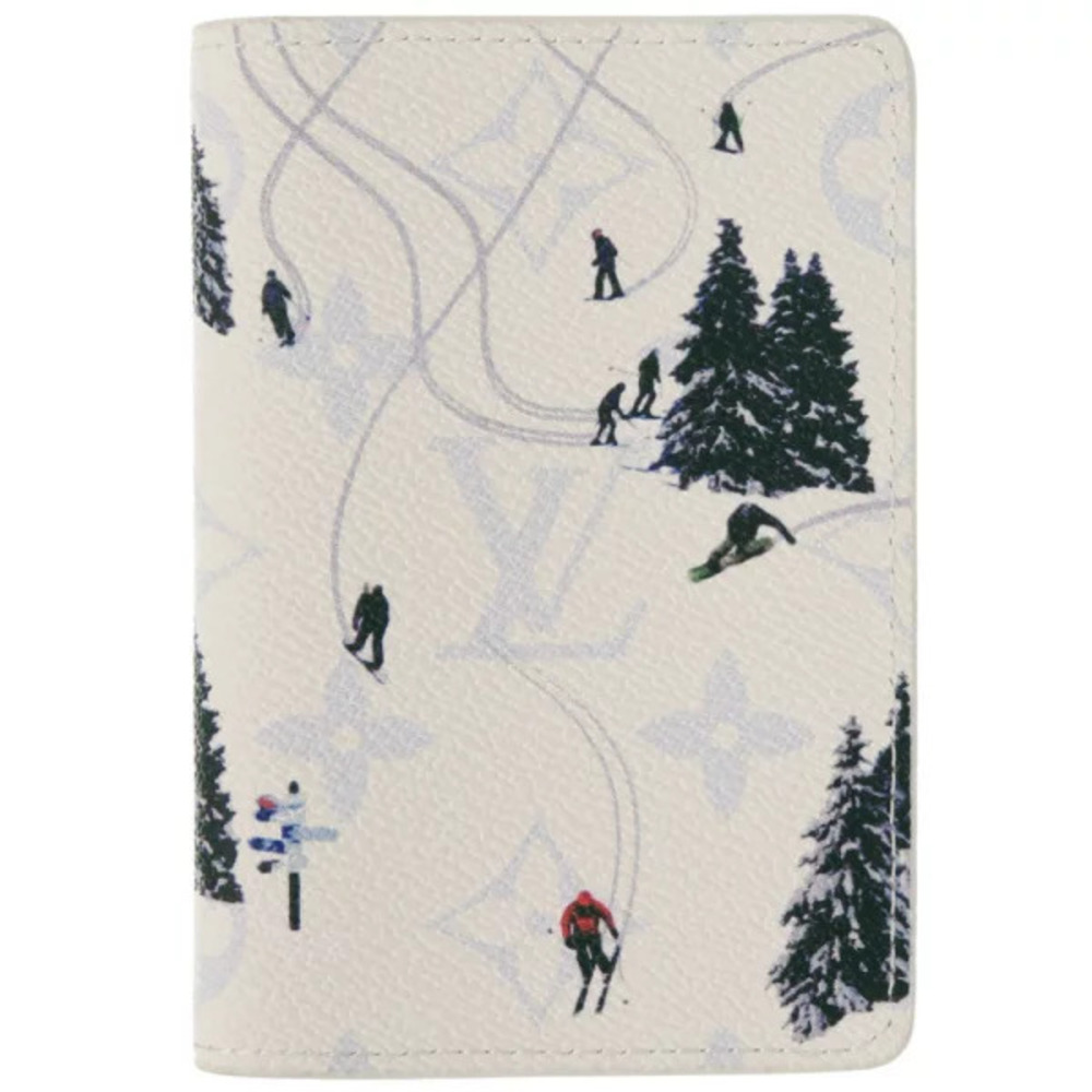 Louis Vuitton Organizer de Poche Monogram Blanc White Card Case Wallet White LV